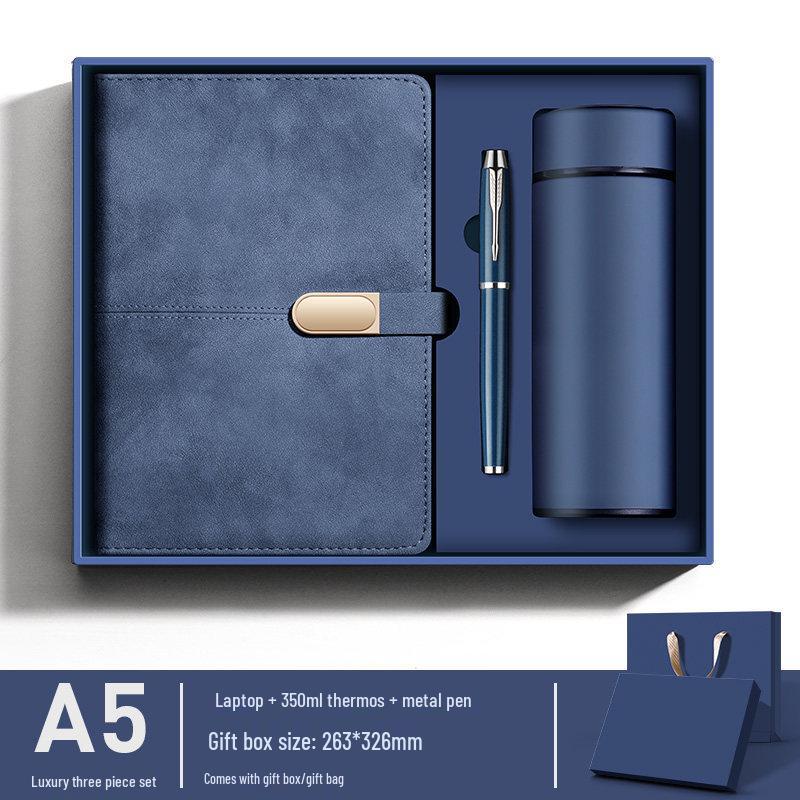 2026 A5 Customizable Business Diary: Elegant Leather Cover & Logo