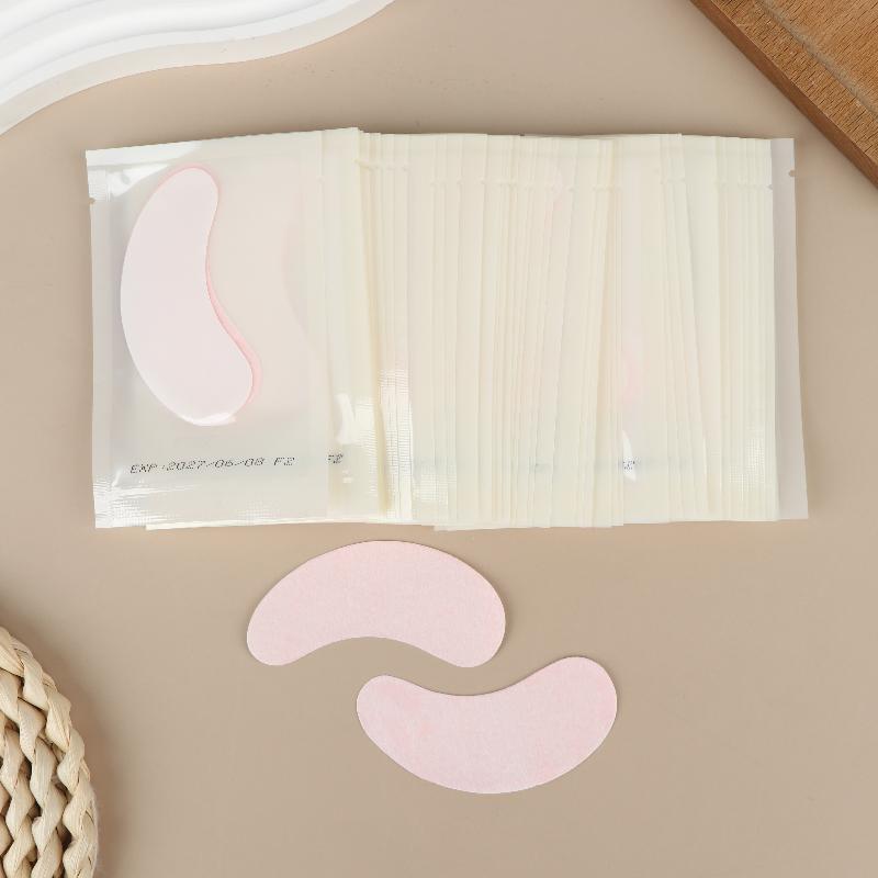 50 Pairs Isolate Uv Hydrogel Eyelash Patches Black Lash Gel Pads For Eyelash Extension Uv Rays Paper Stickers Wraps Makeup Tools