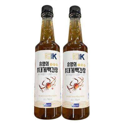 Cangrejo Rojo de Nieve Hong Young-ui Salsa de Soja Blanca 500ml x 2P