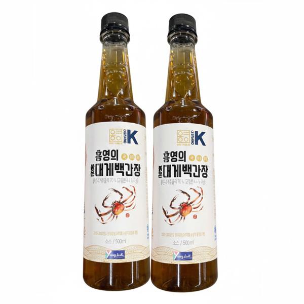 Hong Young-ui Red Snow Crab White Soy Sauce 500ml x 2P