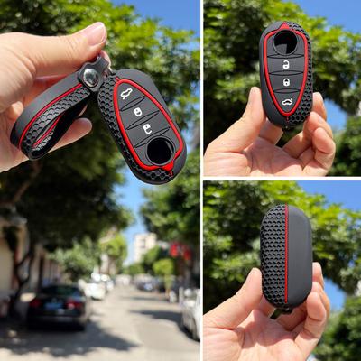 Weiche Silikon-Schlüsselhülle für Alfa Romeo Mito Giulietta 159 GTA 147 156 166 GTO Klappschlüssel Auto Keyless Autozubehör