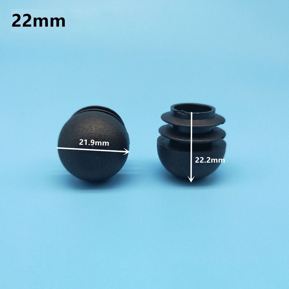 

Пластиковые 4 шт. Черные вставки Мебельная фурнитура Защитные заглушки для пола Пылезащитные колпачки для ножек стула 22mm чёрный
