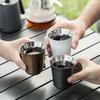 80/160/250ml Outdoor Camping Espresso Tasse Verdickt 304 Edelstahl Doppelwandige Isolierung Kaffeetasse Teetasse