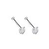 S999 Pure Silver Minimalist Women's Earrings – Small Bean Ear Bone Studs, Anti-Blocking Design for Commuting