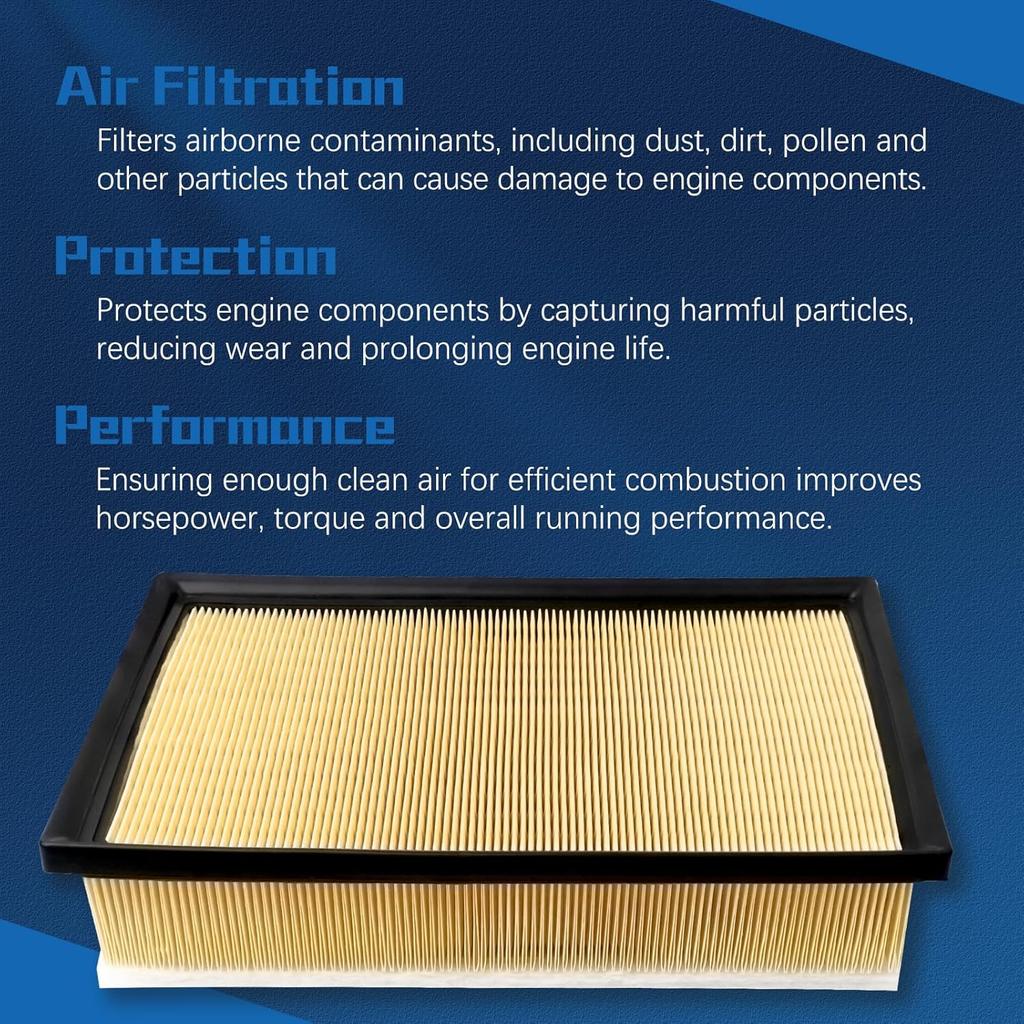 CA10835 Engine Air Filter Compatible With 2010-2024 Toyota 4Runner, 2010-2014 Toyota FJ Cruiser, 2010- Lexus GX460, 17801-38050, 1780138051