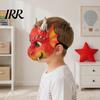 Unique Party Costume Mask 3D Cute Dragon Full Face Mask, Halloween Baby Lightweight Breathable Detailed Role Play with Realistic Scales And Horns for