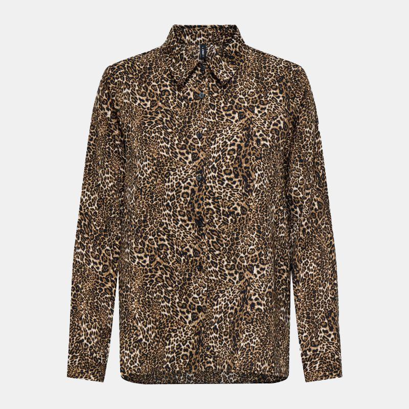 Sierra Shirt Leopard Print Regular Woman ONLY