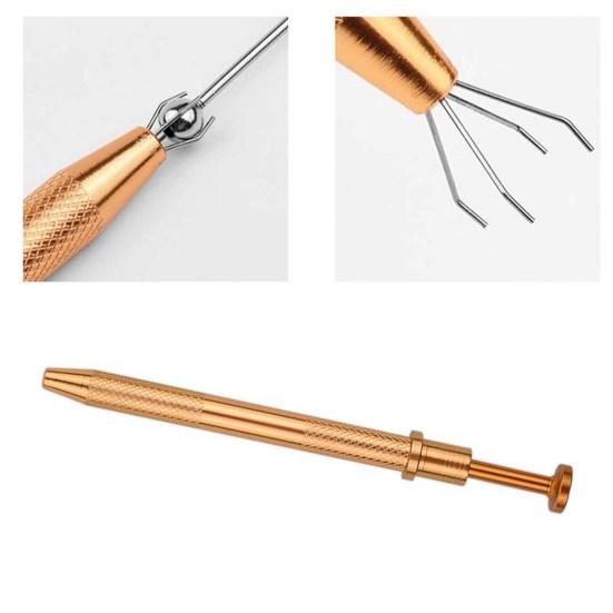 High Precision Safe Prongs Bead Stainless Steel Tattoo Piercing Grabbing Catcher for Professional Use