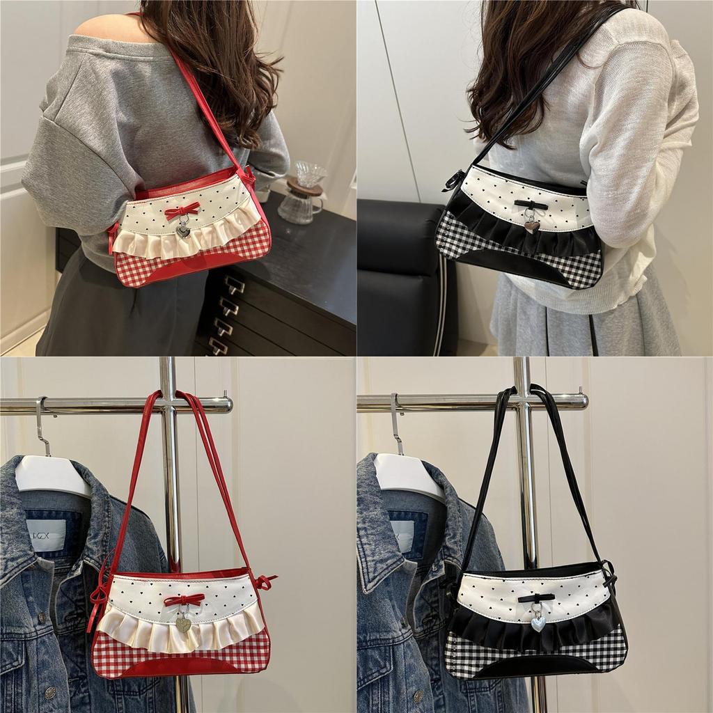 Pu Crossbody Bag For Women With Zipper Closure And Inner Pouch For Daily Use
