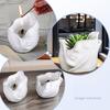 Succulent Planter Mold Crafting Mould Flexible Vase Molds Human Face Shape Flowerpot Mold Suitable for Making Flowerpot
