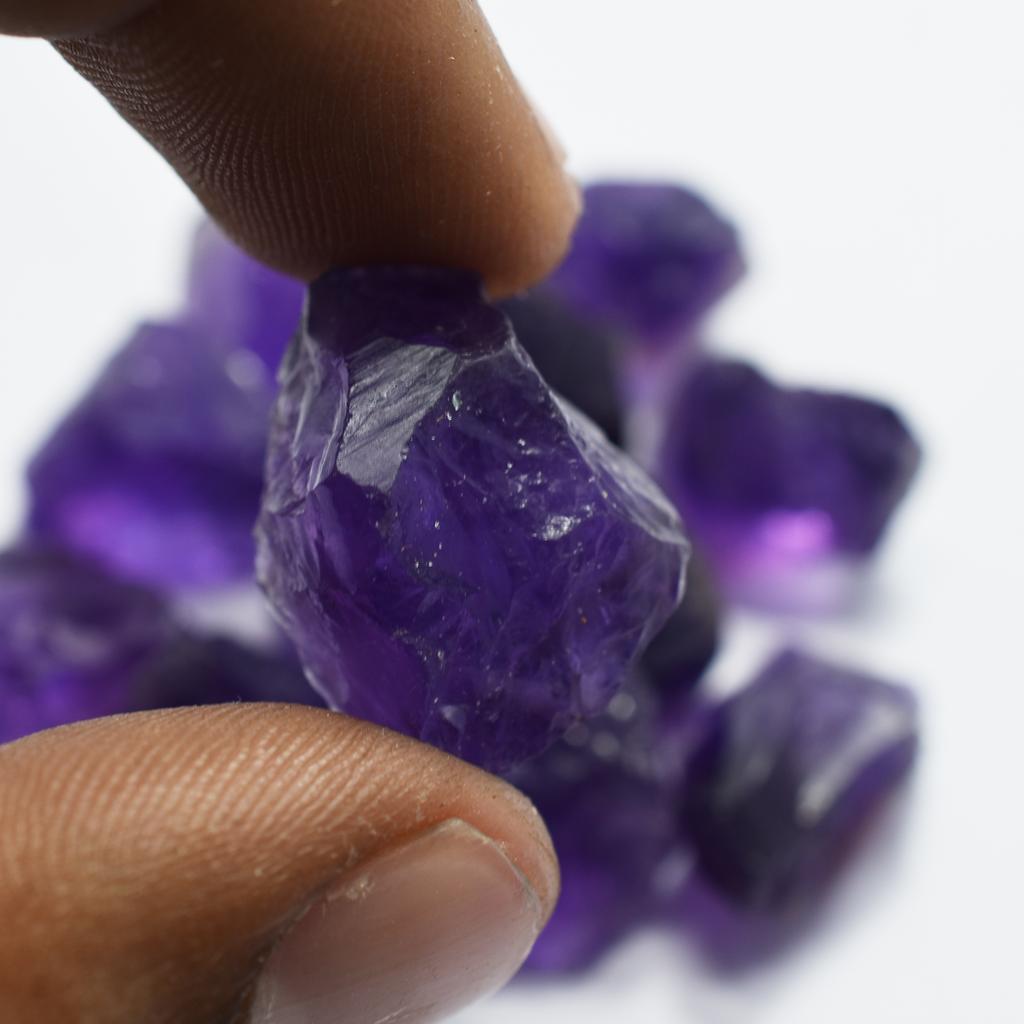 118.00 Ct CERTIFIED Natural Purple Amethyst Rough Lot Uncut Raw Loose Gemstone AR-314.1-SA
