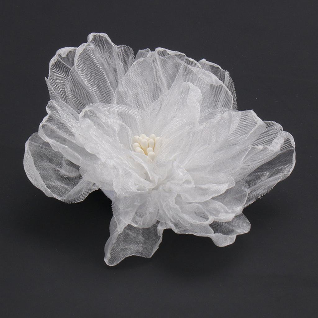 Damen Handgefertigte Seiten Haarspangen Süße Stoffblumen Haar Flecht Schmuck für Kleid Kleid Frisur Machen Friseursalon