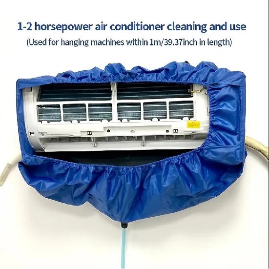 Summer Large Air Conditioning Cleaning Cover Kit 36000BTU Hanging AC Reusable Thickened Dust Water Bag Support Plate Cleaner Set