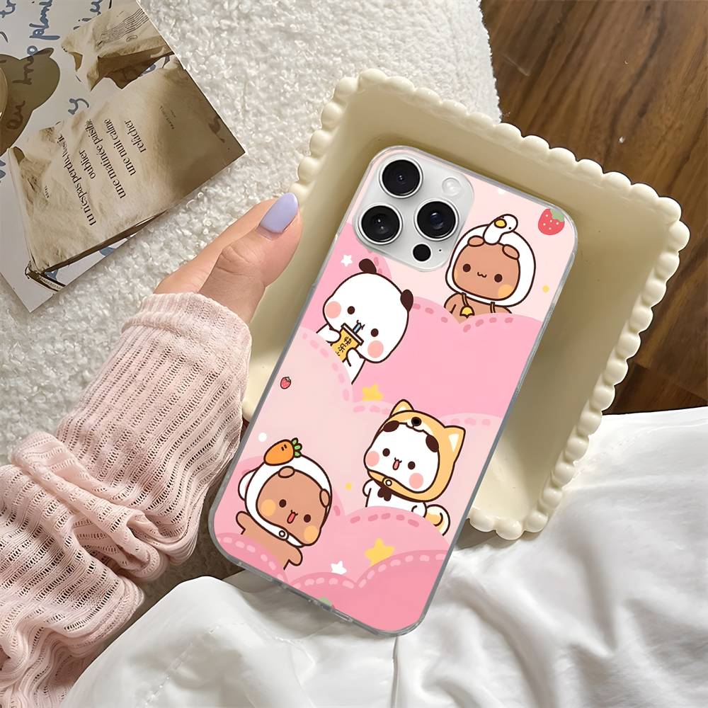 BUBU DUDU Cartoon Phone Case Phone Case For IPhone 17 16 15 14 13 Pro Max Plus Fantasy Glitter Aurora Water Ripple Cover iPhone 16 plus