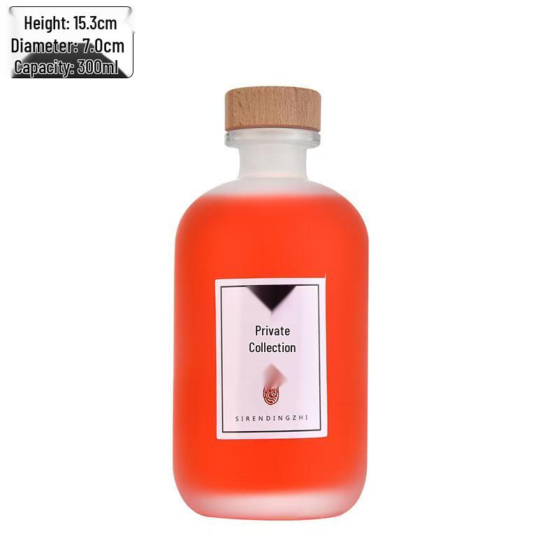 Premium Homemade Fruit Wine Bottles: Sealed, Leak-Proof, Frosted Glass with Large Belly Design