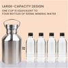 Non Insulated Stainless Steel Water Bottle 2000ML Large Capacity Sports Travel Mug Outdoor Portable Kettle for Hiking Camping