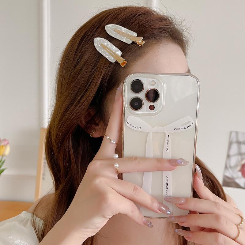 4pcs Simple Mixed Color Hair Clips Side No Trace Bangs Duckbill Clips Elegant Ladies Headwear Hair Accessories