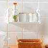 Mini Figures Storage Rack Cartoon Wall-Mounted Organizer Punch-Free Wall Storage Shelf for Kitchen Bathroom Living Room