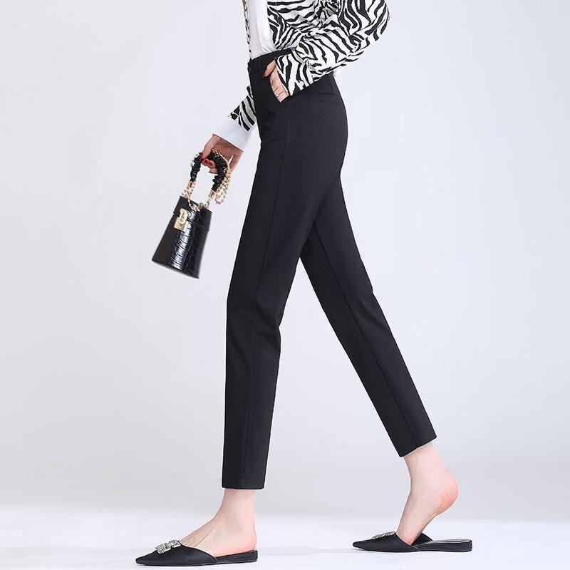 Women's Slim Fit High-Waist Suit Pants