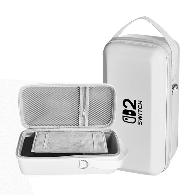 Portable for Nintendo Switch2 Storage Case Oled Protective Case Travel Bag Large Capacity Switch 2 Bag Portable Hard Shell Stand Case белый