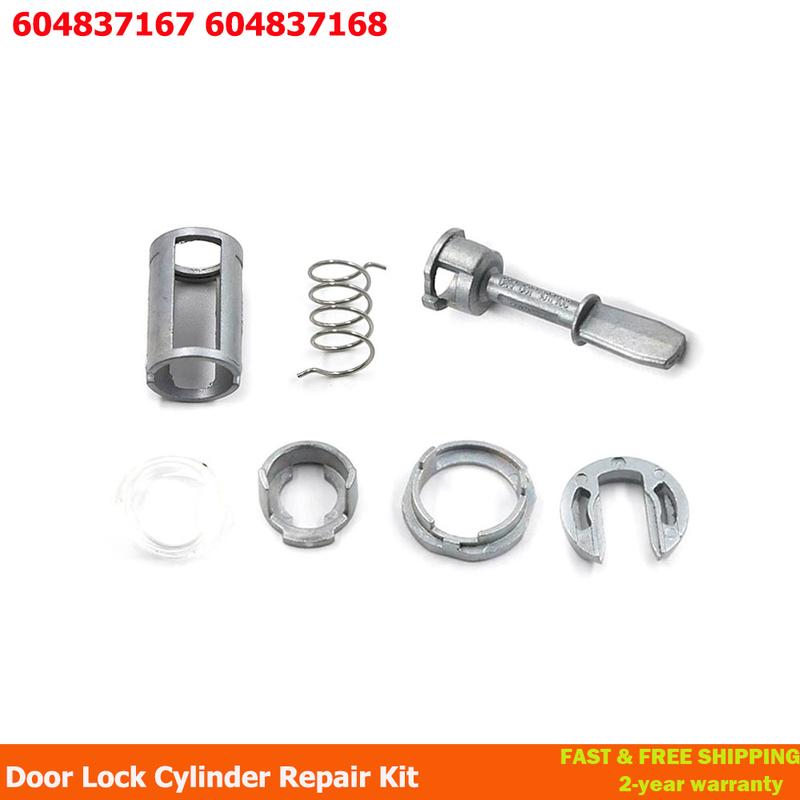 Door Lock Cylinder Barrel Repair Kit Front Left Right For VW GOLF 4 IV MK4 A6 SKODA FABIA POLO 9N 604837167 604837168