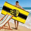 Al-Ittihad Club Logo Print Beach Towel, Large Soft Quick Dry Towel for Beach Camping Swimming