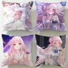 Popular Anime Character Misono Mika Cushion Cover Soft  EasyWash Pillow Case  Versatile for Couch Bed Travel and Office