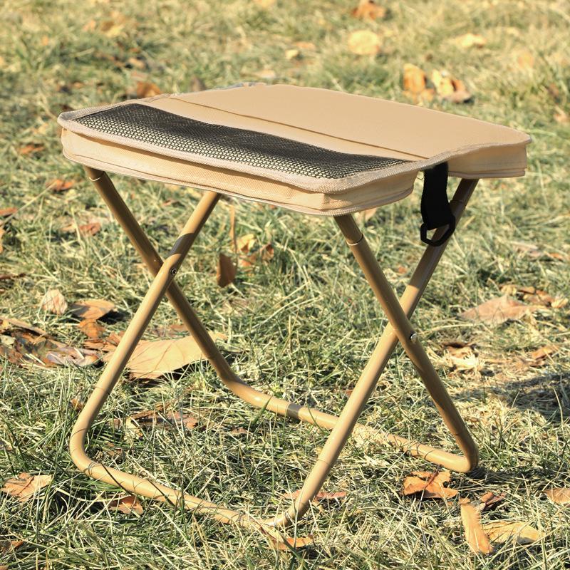 Multifunctional Portable Folding Stool: Outdoor Crossbody Bag, Clutch, Travel Chair for Camping, Fishing, and High-Speed Rail Queue.