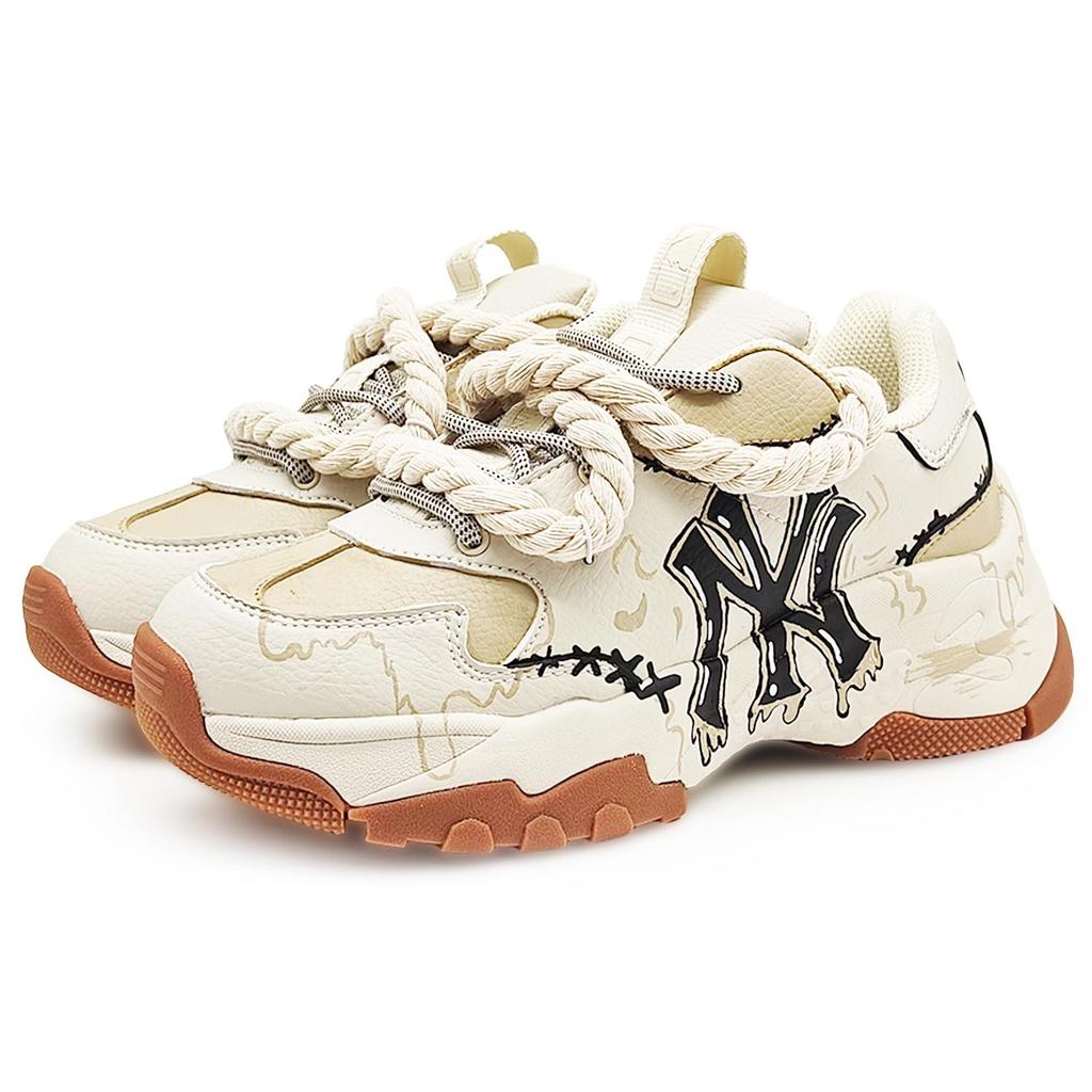MLB Slip Resistant Support Slip Resistant Support Low Top Chunky Sneakers Unisex Beige Brown Black 3ASHBNA3N-50CRS(Team131-2)