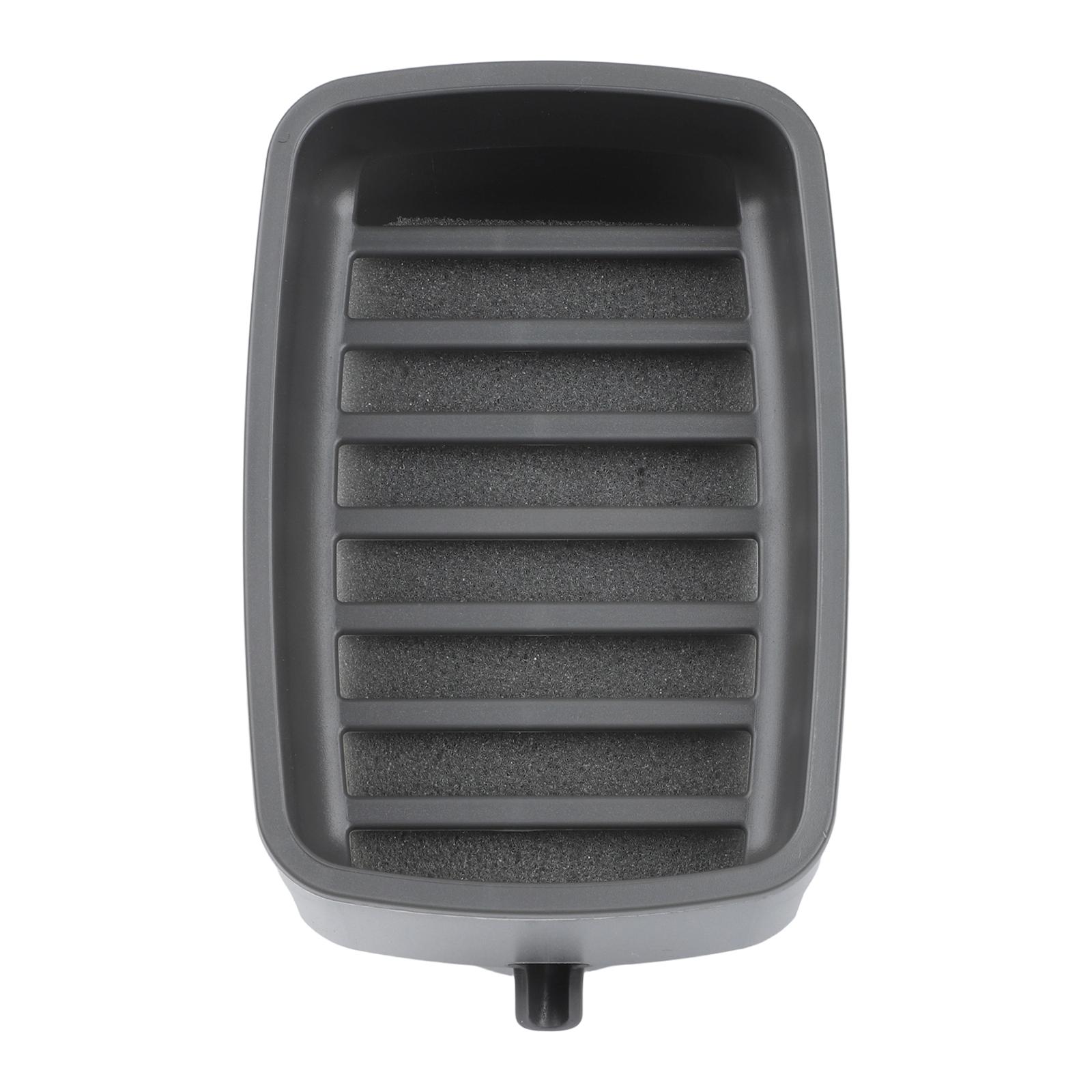 

ABS Soap Holder Suction Cup Drain Soap Dishes With Sponge For Bathroom Kitchen Sink Self-Draining Tray For Bathroom Tub сірий