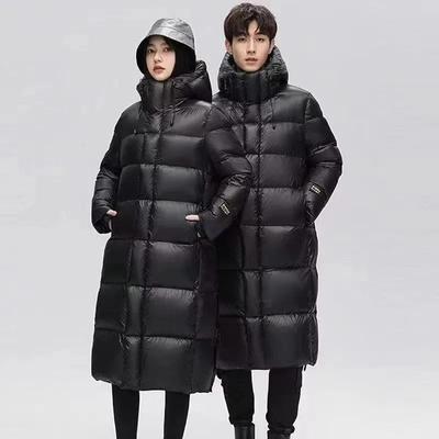 Winter Damen Daunenjacke Hochwertiger, verdickter Thermomantel mit Kapuze Lange Puffermäntel Oberbekleidung High-End-Daunenparkas