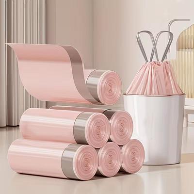 Heavy Duty Drawstring Trash Bags Thickened Kitchen Garbage Bags, Leak-Proof Waste Bin Liners for Home, Kitchen, Bathroom & Office Use