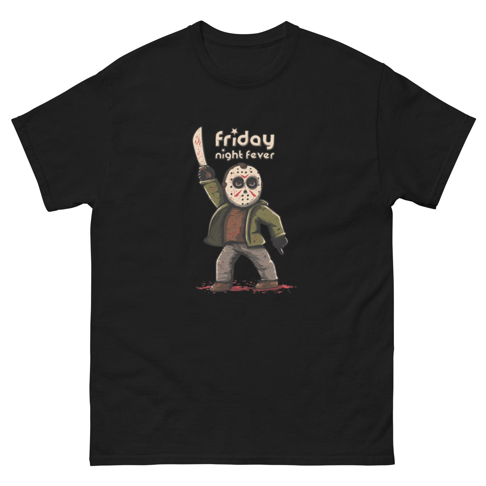 Friday the 13th Horror Movie T-Shirt Mens Womens Tees Top | Jason Voorhees Friday Night Fever S