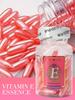 60PCS Vitamin E VE Facial Essence Capsule (Pink), Bottled, Deeply Activates Skin, Moisturizes, Brigh