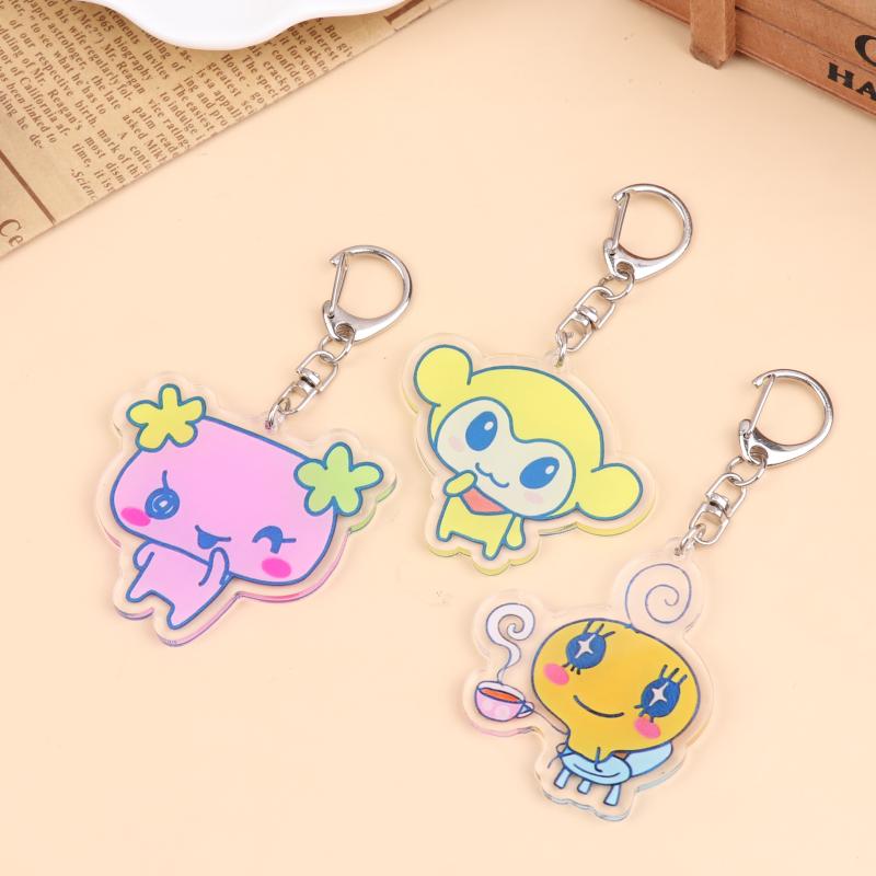 Acrylic Gogo Tamago Q Version Mobile Phone Chain Mametchi Kuchipatchi Mimitchi Gozarutchi Key Chain Cell Phone Pendant Gifts