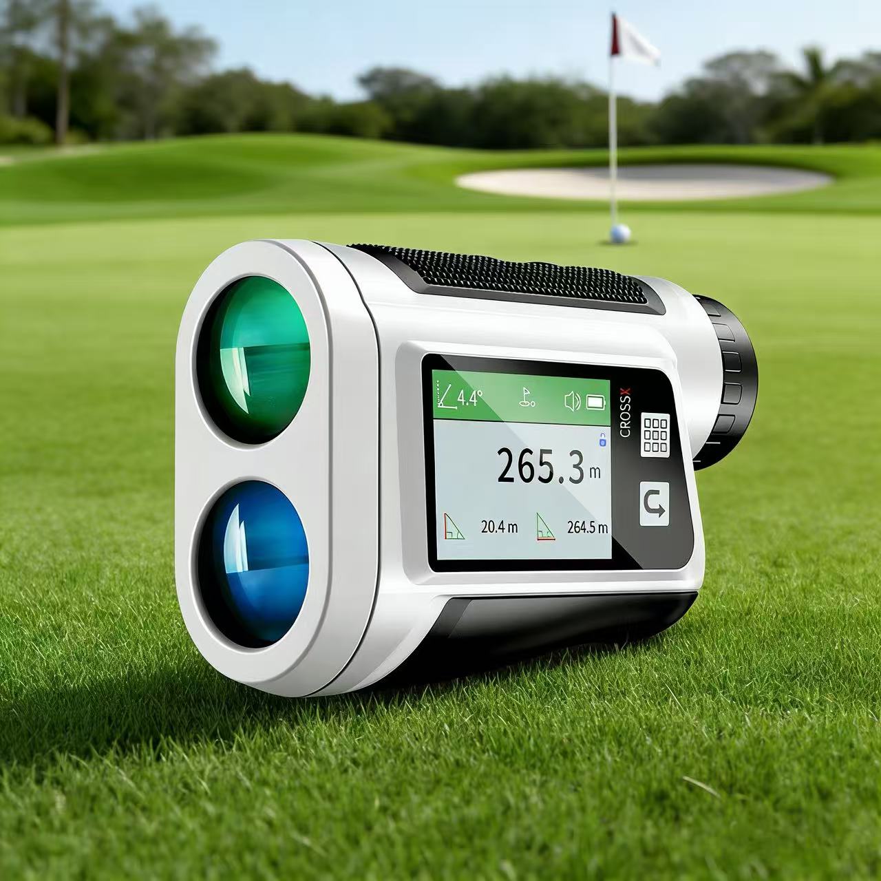 Golf Rangefinder with Slope Laser Range Finder with Touch Screen Flag Locking Vibration Ideal Golf Accessories for Golfers 580Yards