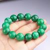 Natural Emerald Jade Bracelet Emperor Green Dry Emerald Jade Bead Bracelet Emerald Beads Rosary Bracelet Precious Jewelry