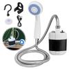 Portable Electric Outdoor Shower Head Sprayer Multiple Camping Spray Pump Shower for Outside Hiking Dog Bath Beach Traveling