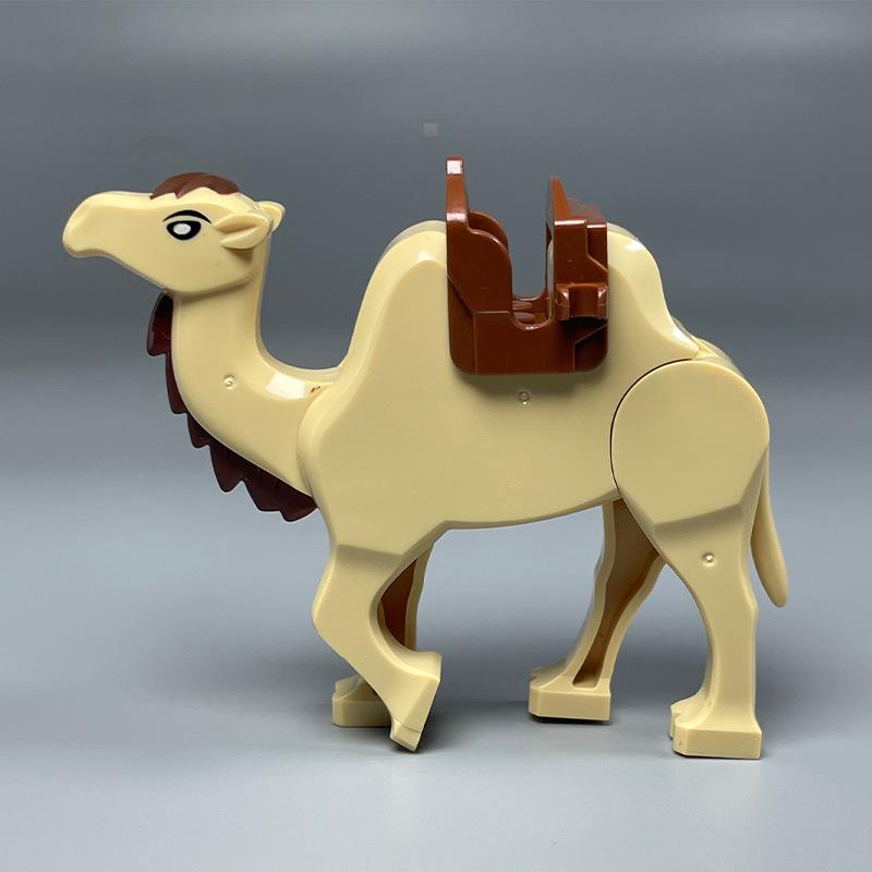 Зоопарк Африканський Слон Плямистий Олень Верблюд MOC Будівельні Блоки Вогняний Дракон Тварина Панда Ведмідь Військовий Пегас Кінь Міні Іграшка Подарунок K041