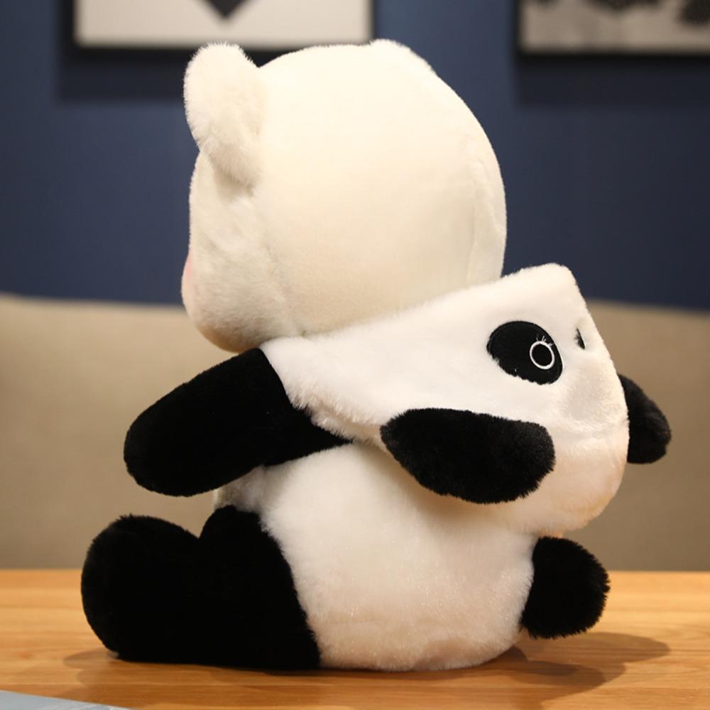 Dinosaur Transformed Bear Plush Doll Bear Bear Turn Into Panda Stuffed Toys Birthday Gift