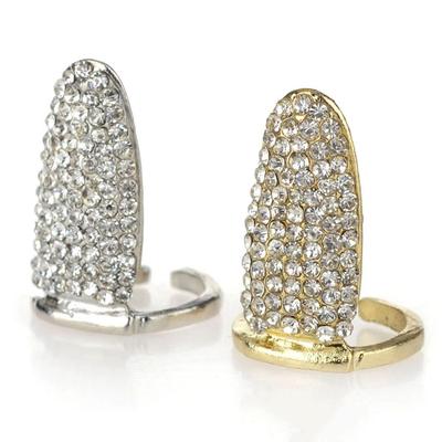 Δαχτυλίδι για νύχια με κρύσταλλο στρας περιτύλιγμα Δαχτυλίδι νυχιών νύχι αξεσουάρ νυχιών