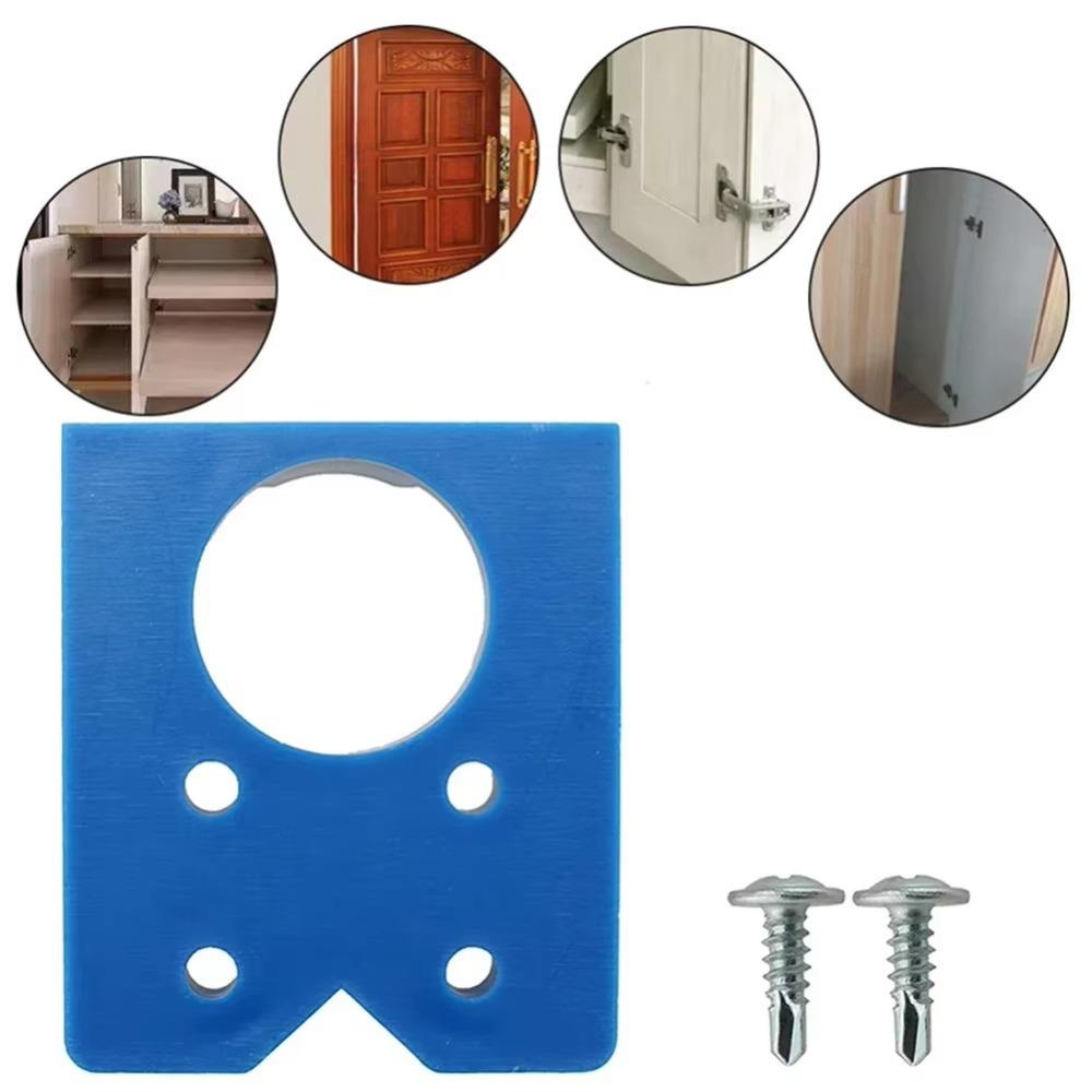 

Measuring Hinge Hole Opener DIY Hinge Hole Template Gifts Drill Guide Locators 2