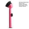 Pot Brush Tough Bristles Ergonomic Grip Long Handle Kitchen Cleaning Brush with Built-in Detergent Dispenser Cutlery Stove Sink Cleaning Tool