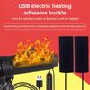 2pcs USB Warmer Electric Heated Motorcycle Handgrips 3 Gear 5V 2A Grip Cover Anti Vibration Anti Slip Fast Heating Kits