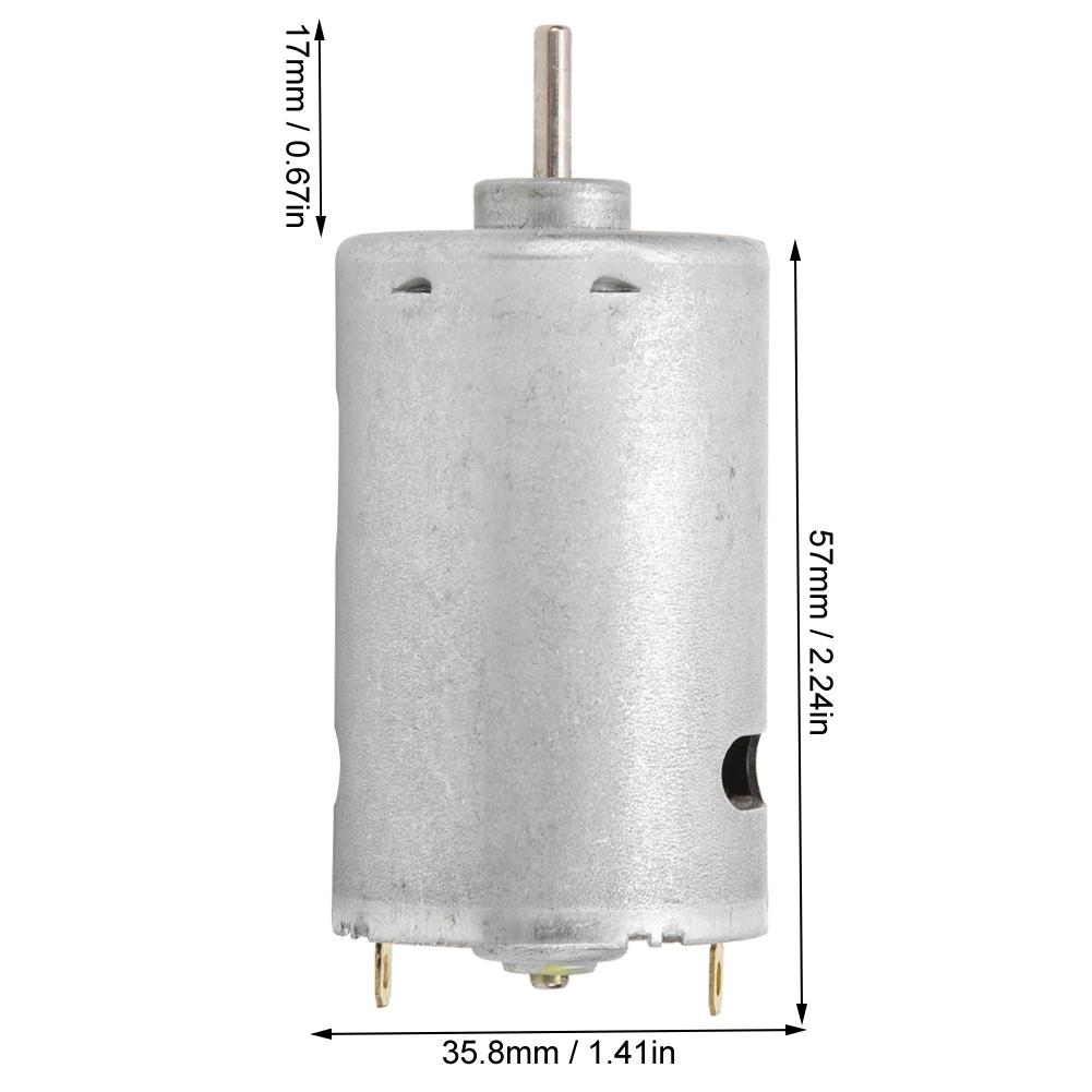 Silný magnetický kartáčový motor 550 DC24V Motor Příslušenství pro elektrickou vrtačku 10000 ot/min