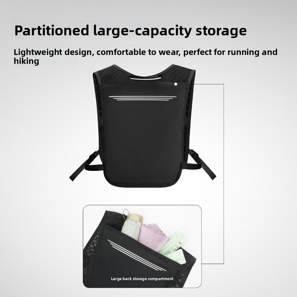 Non-Slip Hydration Running Vest Lightweight Bladder Chest Pack Water Backpack  Waterproof