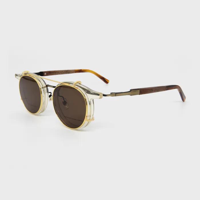 NOBU-2 t02 & Clip-on (gold brown, silver gray)