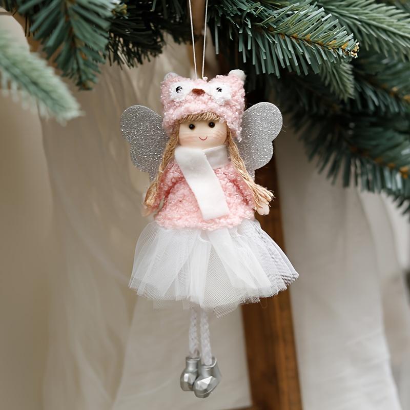 4 piezas Adornos de Ángel Decoraciones para Árbol de Navidad Decoraciones para Ambiente Festivo Adornos de Ángel de Acción de Gracias Pascua Decoraciones para Celebraciones de Fiesta