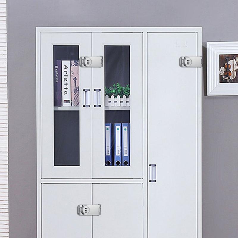 3-Digit Combination Lock Easy To Install Zinc Alloy Password Drawer Locks Mechanical Dial Cabinet Security Cam Lock Refrigerator