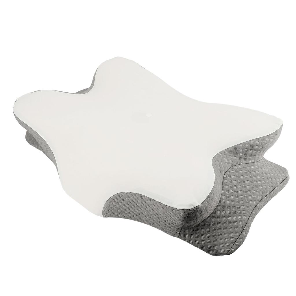 1 Pair Memory Foam Pillow Core Ergonomic Ice Silk Adult Memory Cotton Neck Support Pillow